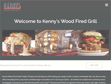 Tablet Screenshot of kennyswoodfiredgrill.com